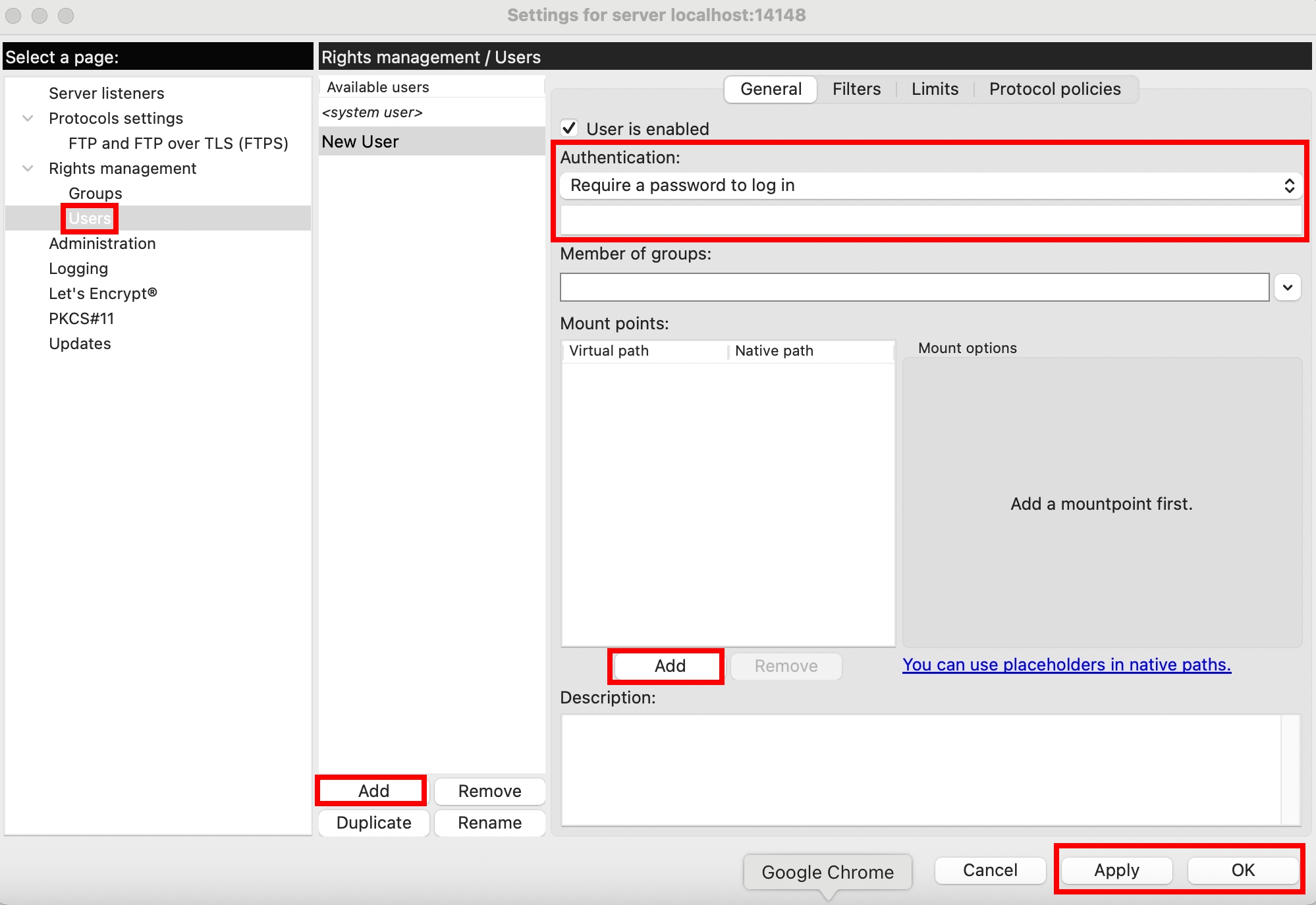 fileZilla-admin-add-user