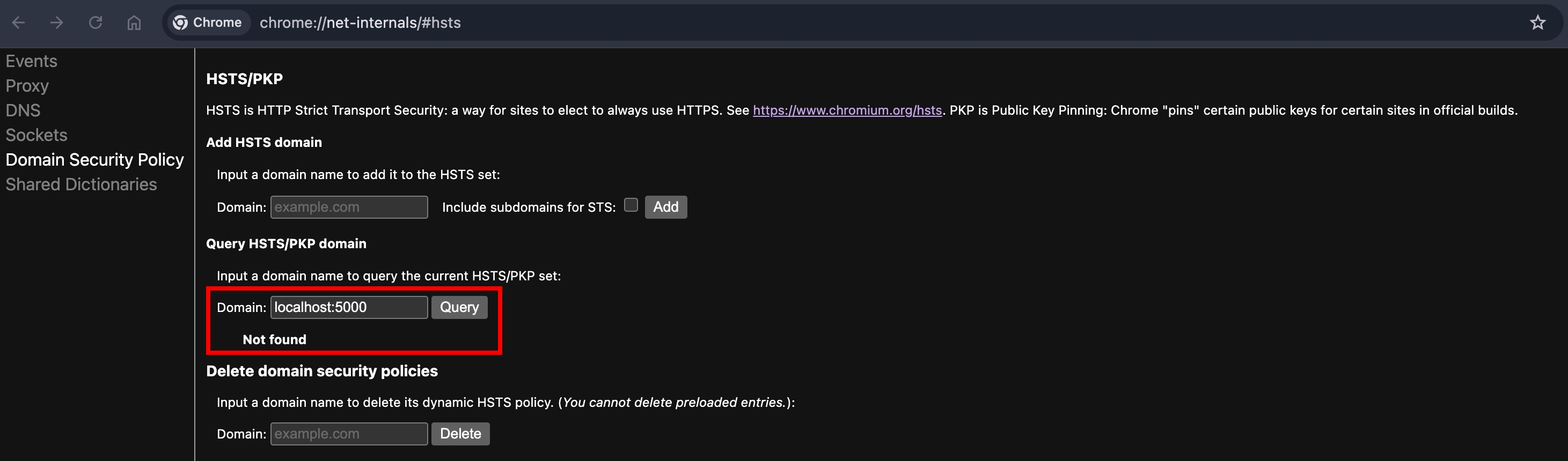 localhost-5000-hsts-not-found