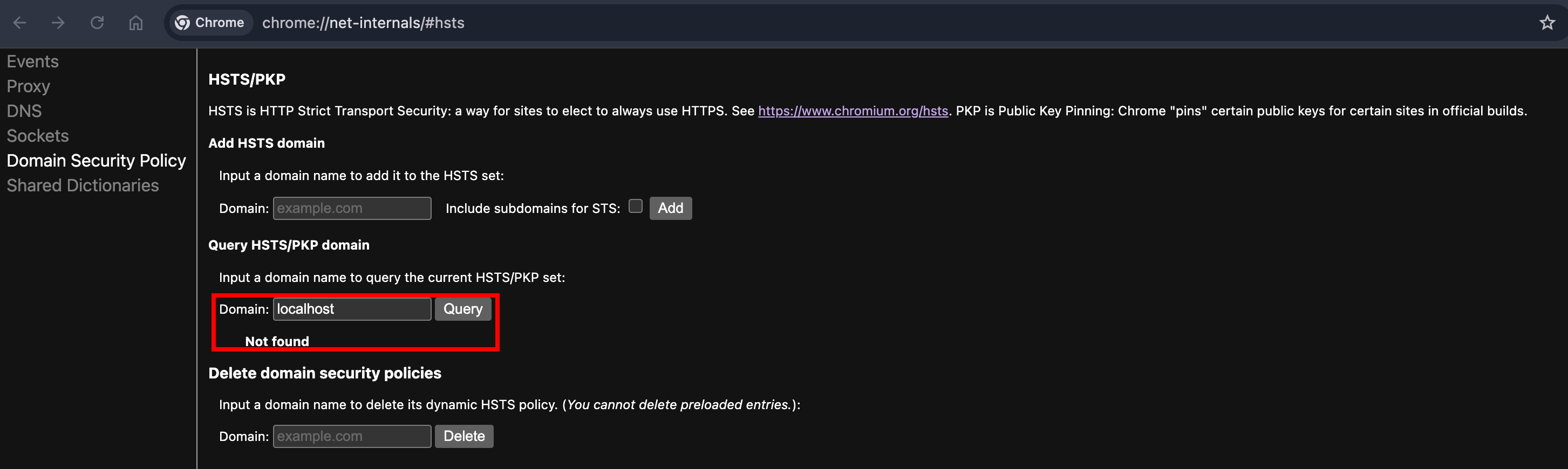 localhost-hsts-not-found