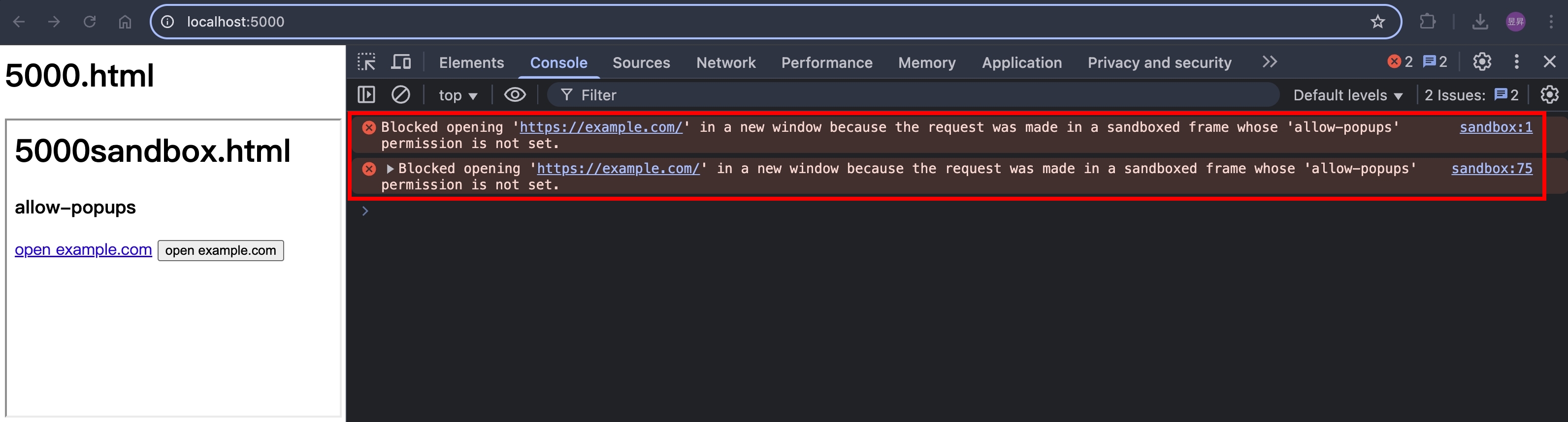 not-allow-popups
